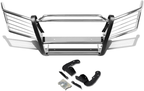 DNA Motoring GRILL-G-013-SS Front Bumper Brush Grille Guard,Silver