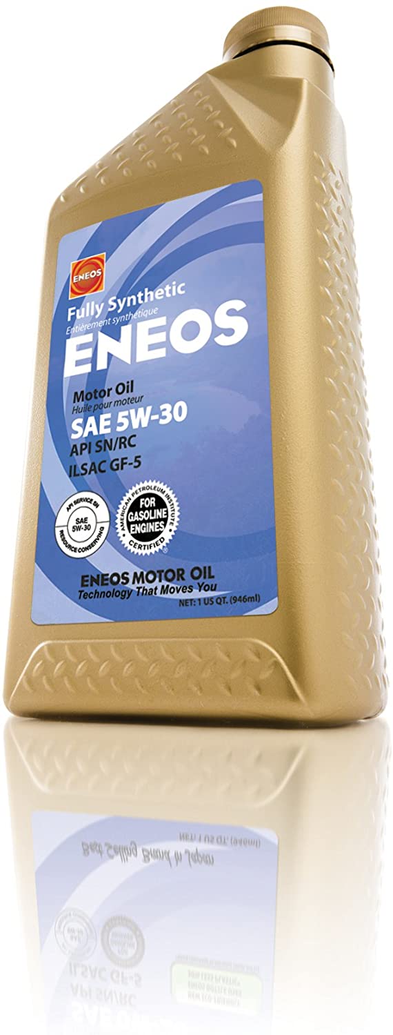 Eneos (3261300) API SN/ILSAC GF-5 Certified 5W-30 Fully Synthetic Motor Oil - 1 Quart Bottle