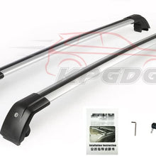 KPGDG Lockable Crossbars Fit for All New V60 2019 2020 Baggage Roof Rack Rail Cross Bar - Silver