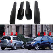 ITrims for Toyota RAV4 XA20 2001-2005 Black Car Roof Rack Rail End Cover Shell Cap Replacement 4PCS