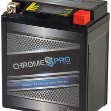 Chrome Battery YTX7L-BS iGel Power Sports Battery - Rechargeable, High Performance, Factory Sealed, AGM