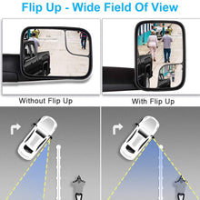 ECCPP Towing Mirror for 1998-2001 Dodge Ram 1500 & 1998-2002 Ram 2500 3500 Pickup Truck Power Heated Folding Tow Rear View Mirror Pair Set