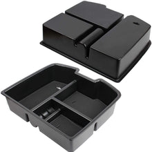 Reeauto Center Console Organizer for GMC Sierra Yukon Chevrolet Avalanche Chevy Silverado Tahoe Suburban 2007-2014 ABS Tray Armrest Storage Box