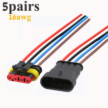 QOFOWIN Waterproof Connectors,4Pin Way Car Electrical Connector,with Wire 16 AWG Marine for Car,Truck,Boat,Motorcycle and Other Wire Connections. (4pin 5pcs)