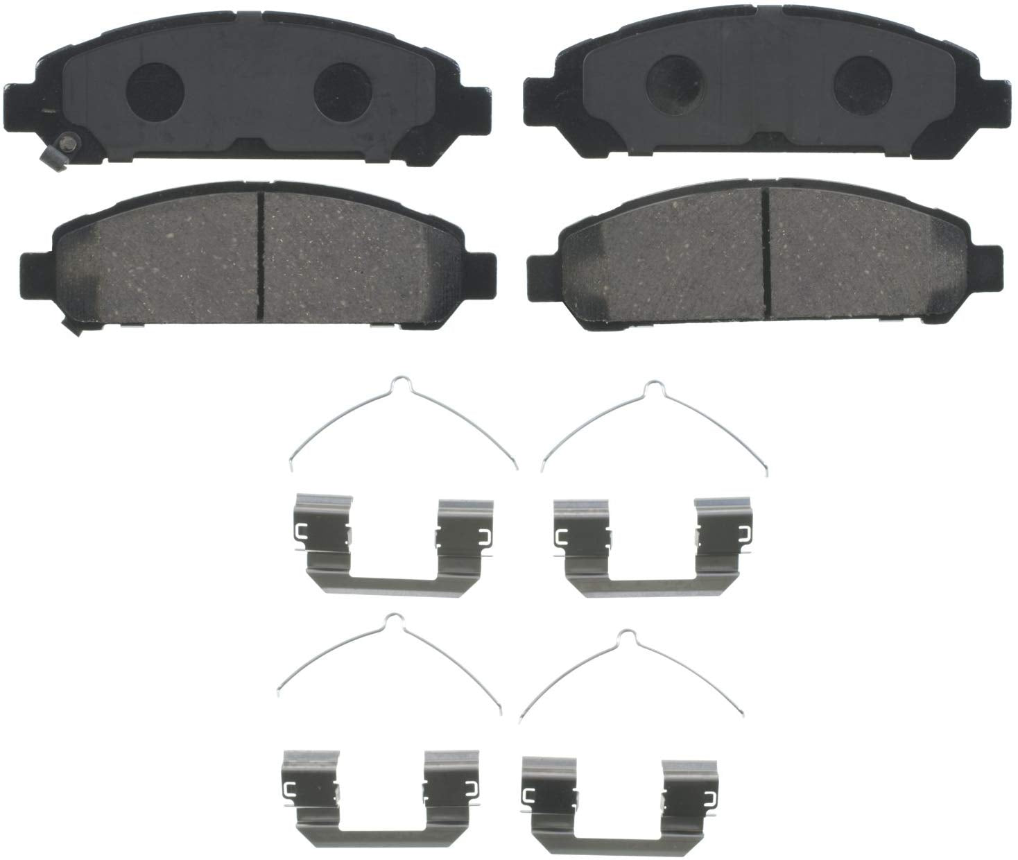Wagner QuickStop ZD1401 Ceramic Disc Pad Set Includes Pad Installation Hardware, Front