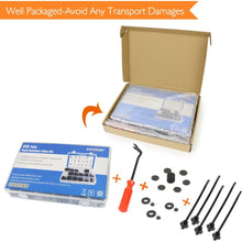 EZYKOO 465 Pcs Car Retainer Clips & Plastic Fasteners Kit - 19 Most Popular Sizes Auto Push Pin Rivets Set -Door Trim Panel Clips Compatible with GM Ford Toyota Honda Chrysler