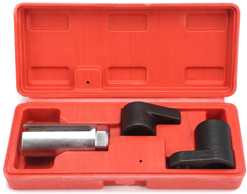 Oxygen Sensor Removal Tool Kit 3Pcs 3/8 Inch Drive Oxygen Sensor Socket Wrench