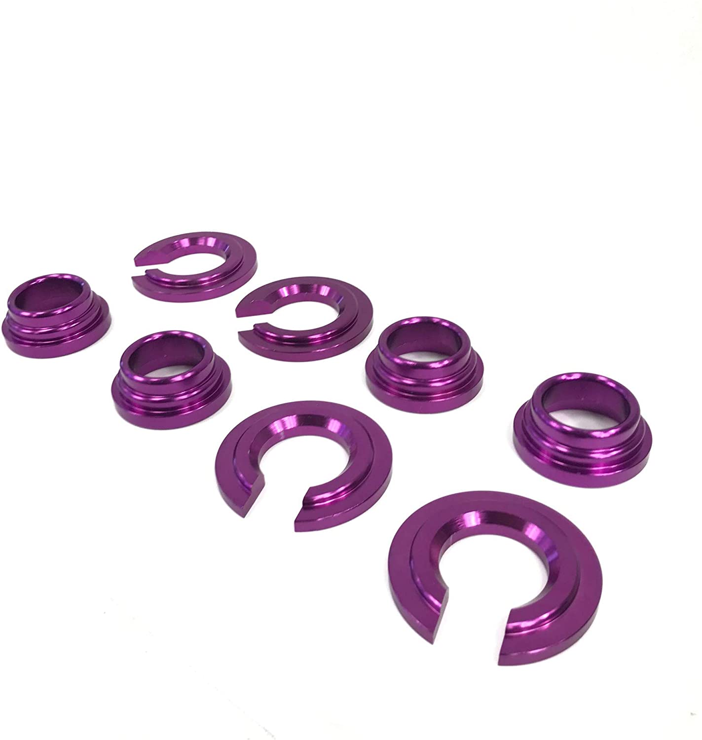 EMOTOR 240SX S13 S14/300ZX Purple Aluminum SUBFRAME TIE BAR Bushing Collar Spacer Kit