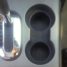 Red Hound Auto 2 Front Center Console Cup Holder Rubber Inserts for 2009-2014 Compatible with Ford F-150 Trucks Without Flow Through Center Console Note - See Photos to Verify Center Console Type