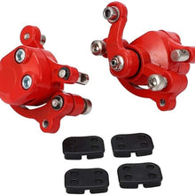 Hermoso Front Rear Disc Brake Caliper Pads Fit for 43Cc 47Cc 49Cc Chinese Mini Moto Kids ATV Quad Minimoto Dirt Pocket Bike Gas Scooter (Color : Red)
