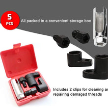Oxygen Sensor Socket A7841F-FBA Offset Wrench Remover Tool and Thread Chaser Set 5 PCS set