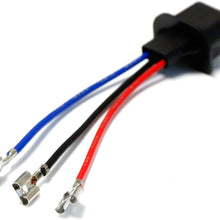 iJDMTOY (2) H13/9008 to 9007/9004 or 9003/H4 Polarity Adjustable Conversion Adapter Wiring Kit For Headlight Conversion Retrofit