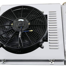 OzCoolingParts 4 Row Core Aluminum Radiator + 16" Fan w/Louver Shroud + Thermostat/Relay Kit for 1987-2006 88 89 90 91 92 93 94 95 96 97 98 99 00 01 02 03 04 05 Jeep Wrangler TJ YJ V8 Auto Engine
