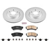 Power Stop CRK199 Coated Brake Rotor & Ceramic Brake Pads- front