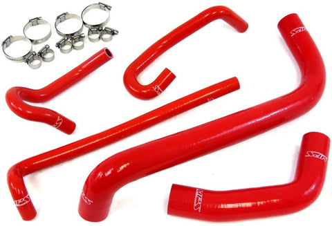 HPS 57-1425-RED-2 Red Silicone Radiator Coolant/Heater Hose Kit