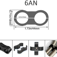 Honhill Fuel Line Hose Kit for Coolant Hose and Oil Hose Repair Projects, 10FT Fuel Line with 6AN Hose End Adapters and Hose Separator Clamps