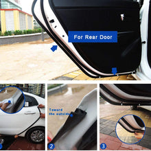 SHENGYAWAUTO P-Shape Rubber Weather Seal Hollow Universal Car Door Strip Weatherstrip 4M 13FT