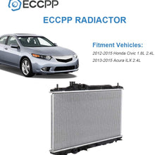 ECCPP Radiator 13221 Replacement fit for 2012 2013 2014 2015 Honda Civic Acura ILX CU13221, HO3010229