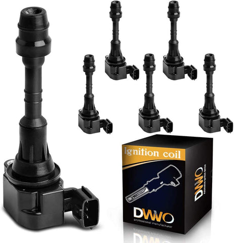 Ignition Coil Pack of 6 for Nissan Altima Frontier Maxima Murano Pathfinder Quest Xterra - Infiniti - Suzuki V6 3.5L 4.0L