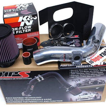 HPS 27-535P Polish Shortram Air Intake Kit with Heat Shield (Cool Short Ram SRI)
