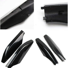 RANZHIX 4Pcs Roof Rack Cover Shell Set Black ABS Car Roof Luggage Rack Bar Rail End Cap Protective Cover Shell Fit for Toyota Land Cruiser Prado Fj120 2003-2009