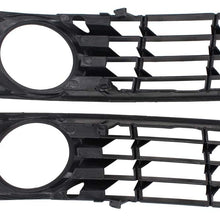 NewYall Set of 2 Front Left Driver and Right Passenger Side Bumper Fog Light Lamp Cover Grille Grill Assembly