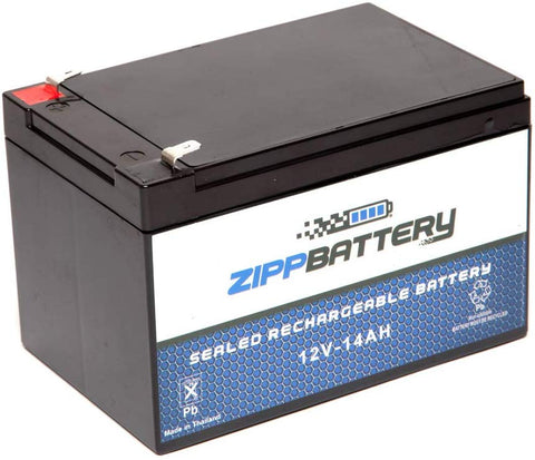 Chrome Battery 12V 14AH SLA Battery - Rechargeable, Replacement for Scooters and UPC Units