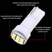 cciyu 10 Pack White T5 73 Wedge 3-3014SMD Instrument Gauge Dash Light LED Bulbs