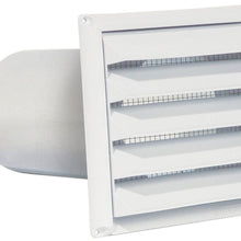 Imperial 6" Premium Intake Hood with Built-In Pest Guard Screen, White, PAT-6W