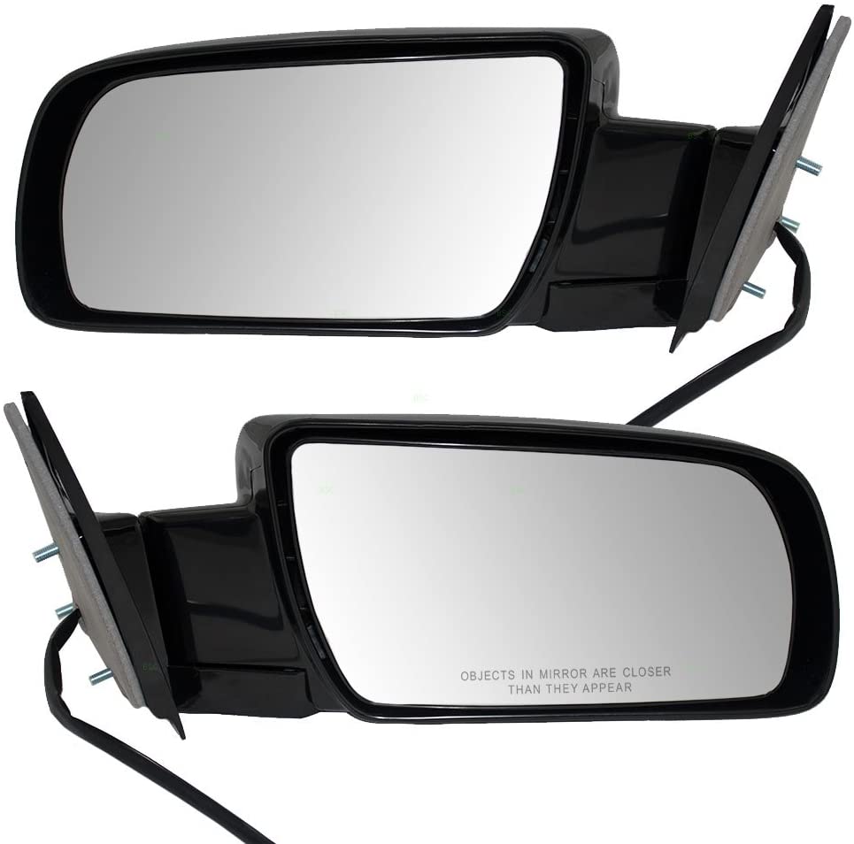 Aftermarket Replacement Driver and Passenger Pair Power Side Door Mirrors Metal Base Compatible with 88-99 Old Body Style Pickup Truck SUV