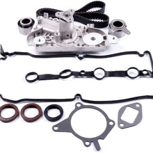 Timing Belt Kit with Water Pump,ECCPP Automotive Replacement Timing Parts for 1999-2001 Mazda Protege 1.6L L4 GAS DOHC 16V Eng. ZM