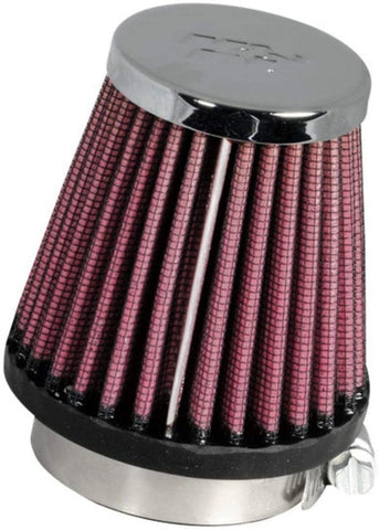K&N Universal Clamp-On Air Filter: High Performance, Premium, Replacement Engine Filter: Flange Diameter: 1.9375 In, Filter Height: 3 In, Flange Length: 0.625 In, Shape: Round Tapered, RC-1060