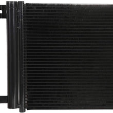 SCITOO Air Conditioning A/C Condenser Replacement for 2007 2008 Saturn Aura Sedan 3.5L Automotive Cooling A/C Condenser