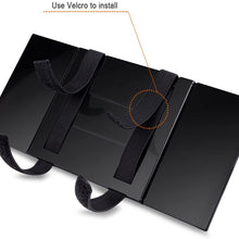 Huicocy Car Visor Mirror, Makeup Travel Vanity Mirror Car Cosmetic Mirror Clip On Sun Visor Auto Supplies 310mm 12” Universal for Car Truck SUV Rear View Mirror (12in5.5in, Black)