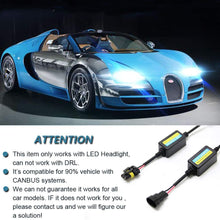 HerMia 9005 9006 9012 Led Headlight Decoder Canbus Error Free Anti-flicker Resistor Harness Headlight Bulb Decoder for LED Headlight Warning (Pair)