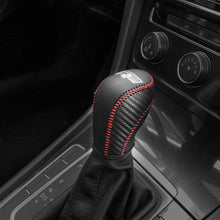 JIECHEN Auto Car Leather Gear Shift Knob Cover for VW Golf Jetta Passat Tiguan Atlas Beetle GLI Eos CC Golf TDI E-Golf Golf Sportwagen Jetta Hybrid Golf R Golf GTI Jetta Accessories (red)