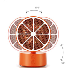 Zyyqt Desktop Heater，PTC Ceramic Heater 350W, Overheat Protection Adjustable Thermostat, Energy Saving, Low Power Consumption, Suitable for Home or Office (Color : Orange)