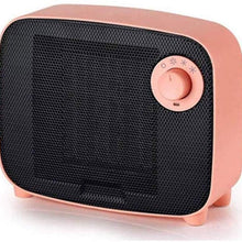 Zyyqt Small Desktop Heater, Small Solar Heater, Household Energy-Saving Mini Bathroom, Hot Air Heater, Desktop Heater (Color : Pink)