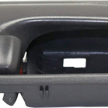 Interior Door Handles Compatible with Toyota Camry 02-06 Set of 2 Front or Rear Left and Right Side Plastic Gray W/door lock button