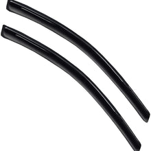 VIOJI 2pcs Front Door Dark Smoke Outside Mount Style Sun Rain Guard Vent Shade Window Visors Compatible with 06-11 Honda Civic 2-Door Coupe Only