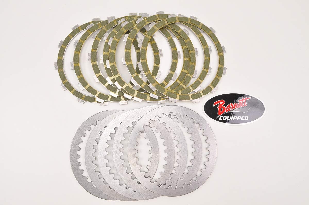 Barnett 1986-1990 Harley Sportster Clutch Plates Kit (7 Kevlar Friction + 5 Steel)