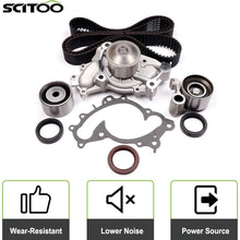 SCITOO Engine Timing Belt Kit Fits 1994-2001 LEXUS ES300 RX300 TOYOTA AVALON CAMRY SIENNA SOLARA 3.0L 2959CC V6 DOHC 1MZFE