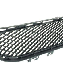 New Replacement for OE Bumper Grille fits 2014-2016 Mercedes Benz E350 E400 Center Textured Black