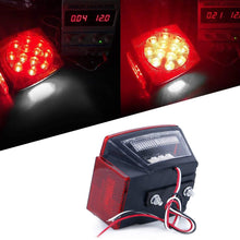 12V Led Submersible Trailer Light Stop Back up Brake Turn Signal Lights for Under 80 inches Boat, Truck, RV, Boat, Trailer and Towing Vehicle, DOT Complied Tail Lamp Assembly, Large