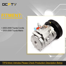 OCPTY Air conditioner Compressor Compatible for Toyota Corolla Toyota Matrix CO 27000C