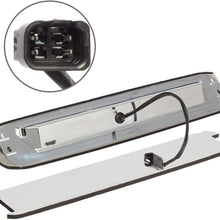 Partsam High Mount Stop Light 3rd Third Brake Light for 1999-2006 Silverado Sierra 1500 2500 HD 3500 Chrome Housing Smoke Lens Center Mount Rear Top Cab Roof Cargo Lights Lamps (1 Plug)