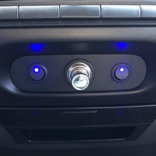 JUSTTOP 5pcs 12V 20A Round Toggle Switch, 3 Pin Control Switch with Blue LED Light for Car or Boat