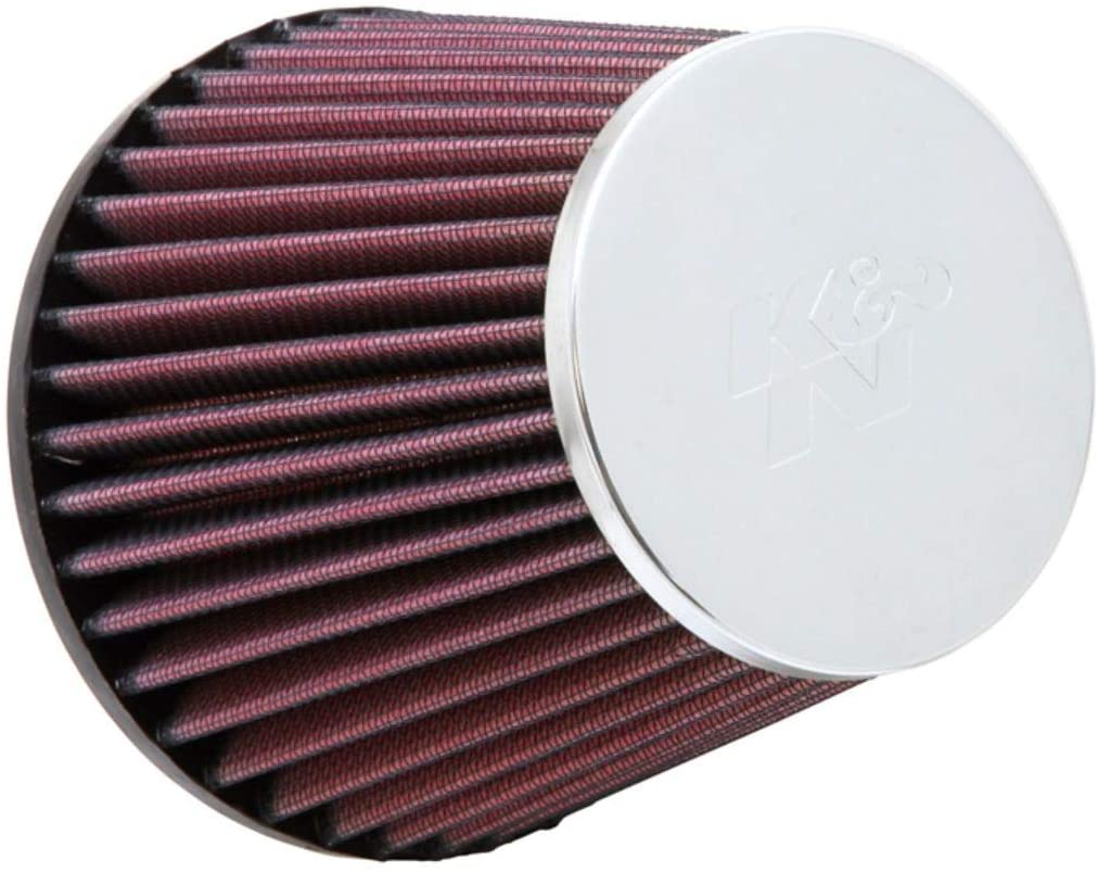 K&N Universal Clamp-On Air Filter: High Performance, Premium, Washable, Replacement Filter: Flange Diameter: 3 In, Filter Height: 4.625 In, Flange Length: 0.75 In, Shape: Round Tapered, RC-9480