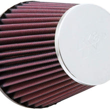K&N Universal Clamp-On Air Filter: High Performance, Premium, Washable, Replacement Filter: Flange Diameter: 3 In, Filter Height: 4.625 In, Flange Length: 0.75 In, Shape: Round Tapered, RC-9480