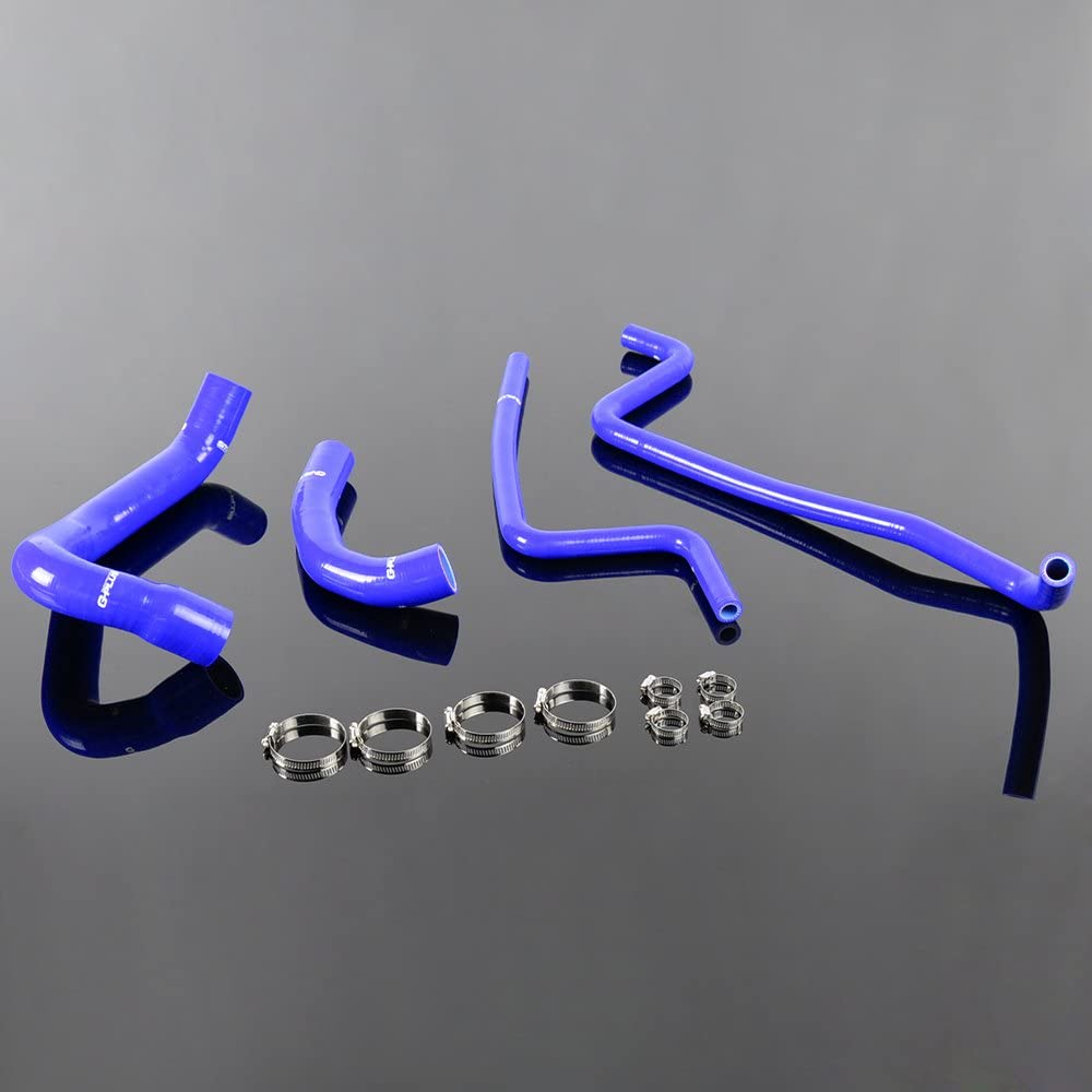 Silicone Radiator Heater Hose Kit Clamps For Jeep Wrangler TJ 4.0L 1997 1998 1999 2000 2001 Blue